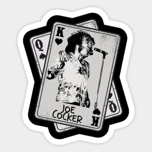 Retro Joe cocker 1972s Card Style Sticker